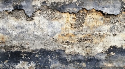 Textured Abandoned Vintage Wall with Peeling Paint and Grime