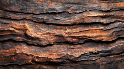 Textured Rock Surface with Layers and Natural Earthy Colors