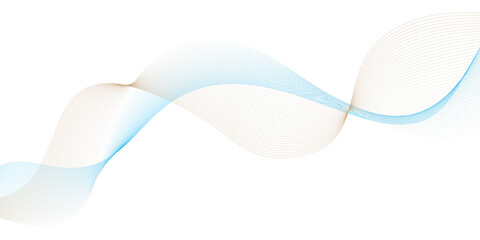 Abstract blue wave background pink ribbon isolated on white