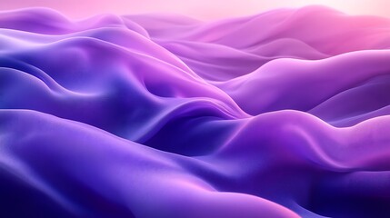 Obraz premium A silky abstract background with a gradient of vibrant purple and soft lavender, resembling a flowing river under moonlight,