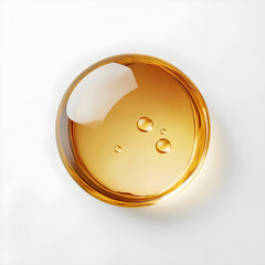 Gold water droplets