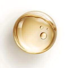 Gold water droplets