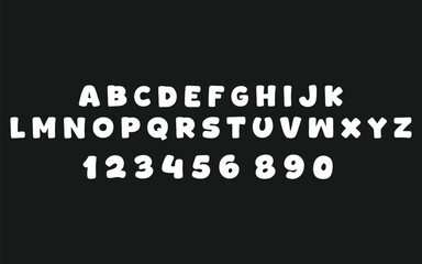 business word vector font illustration