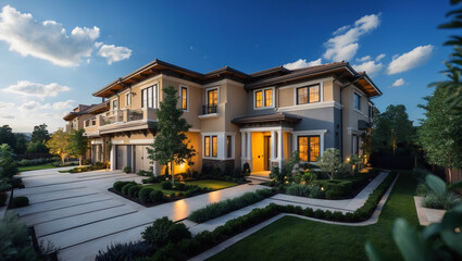 Fototapeta premium Single-Family Home, Townhouse, Condo, Apartment – Find Your Home 