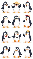 Generative AI Penguin Poses: A Collection of Adorable AI-Generated Penguin Illustrations