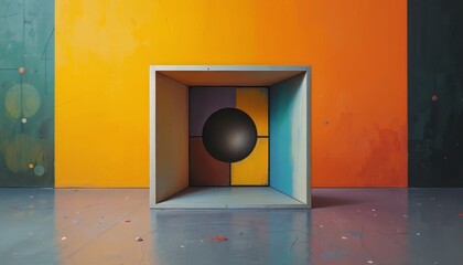 Geometric Abstraction with Colorful Elements