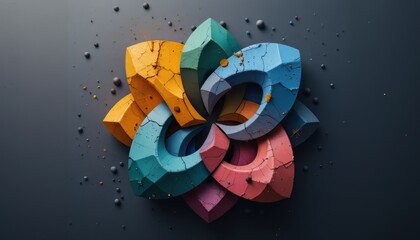 Colorful Abstract Geometric Design