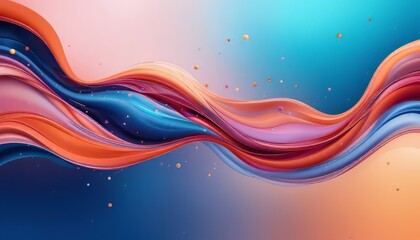 Vibrant Abstract Waves with Dynamic Colors