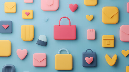 Social Media Integrated Interactive Online Shopping Marketplace 3D