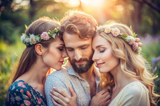 Feature polyamorous relationships, platonic soulmates, or unconventional family dynamics