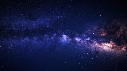 Fototapeta premium Breathtaking View of the Night Sky with Stars and Galaxy Structure