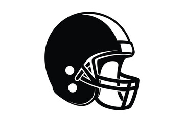 American football helmet isolated on white background