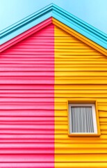 colorful wooden shutters
