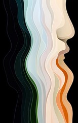 abstract vector background with lines