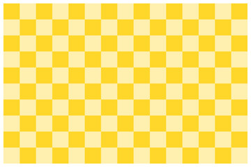 黄色の市松模様の背景素材