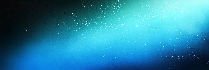 Fototapeta premium A blue abstract pattern with light rays evokes a wintery, shiny design with snowflake and star accents