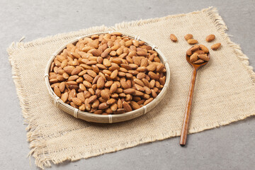 Almond is a deciduous tree in the rose family. It grows to about 6 meters in height and has...