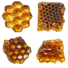 Honeycomb Amber Crystallized Close-Up 