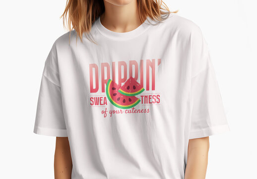 Flirty Quote And Good Vibe Tshirt Design Template