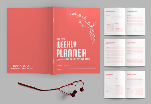 Minimalist Weekly Planner Template for Organized Scheduling