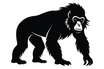 Lion head vector illustration with wild animal tattoo style