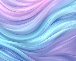 Fototapeta premium Colorful gradient background with wavy lines, blue and purple colors, pastel tones, soft lighting, minimalism