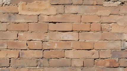 Obraz premium Weathered Brick Wall Texture Background Old Brown Brickwork Grunge Masonry Detail