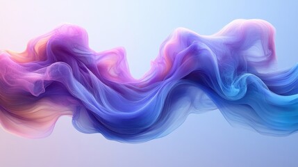 Ethereal flowing waves of vibrant colors