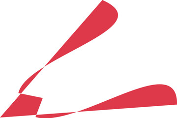 Bold Red Minimalist Icon &ndash; Striking & Versatile Symbol for Various Applications