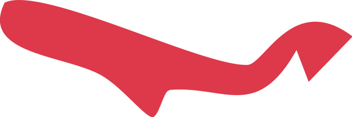 Bold Red Minimalist Icon – Striking & Versatile Symbol for Various Applications