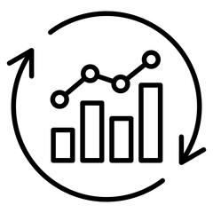 Continuous Improvement Outline Icon