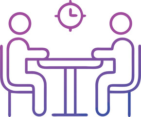 Obraz premium Modern E-Desk Icon – Computer, Notebook & Coffee Cup Design