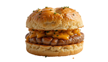 sausage biscuit sandwich