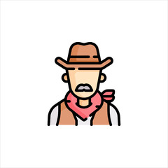 funny cartoon cowboy