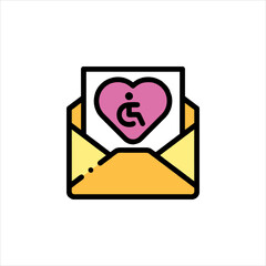 envelope with heart