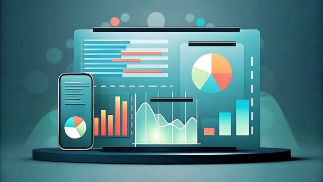 Data visualization dashboard with interactive charts and graphs for analysis.