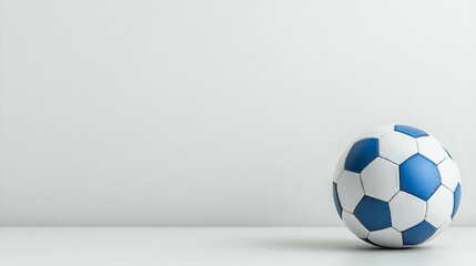 Soccer ball on white background