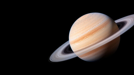 stunning image of Saturn showcasing its iconic rings and colorful bands, evoking sense of wonder