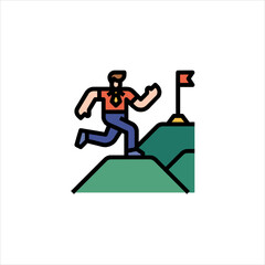 business man running