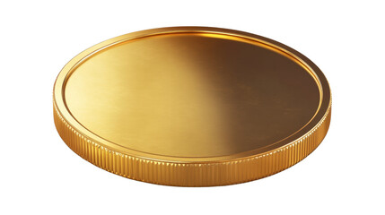 gold coin isolated on white