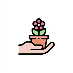 flower in pot