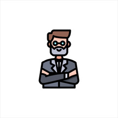 businessman cartoon character