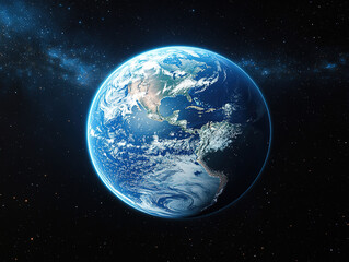 3D Earth Model Representing Global Network and Digital Connectivity