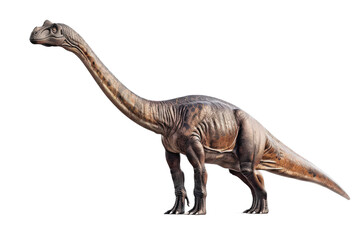 A scientifically accurate 3D model of a Diplodocus with a natural walking stance.