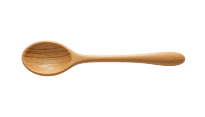 Small wooden spoon side view png