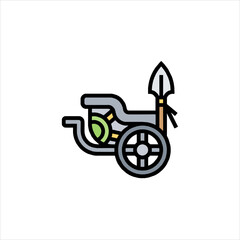 vintage tractor icon