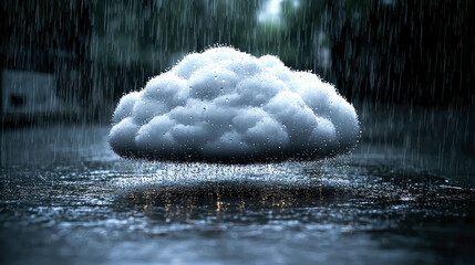 Rain Cloud: A Surreal Digital Art Masterpiece