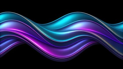 Obraz premium Abstract wavy background with vibrant colors.