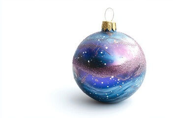 Christmas ornament bauble isolated on white background