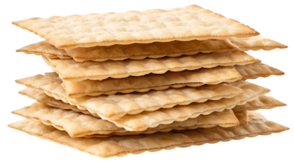 stacked pile of crispy saltine crackers png